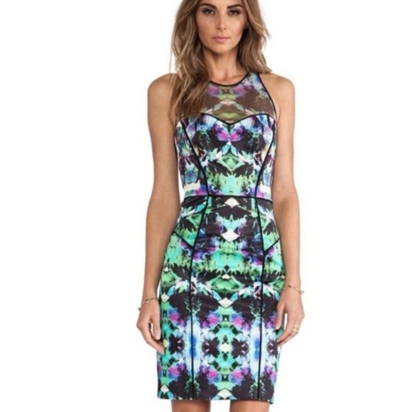 Milly Dresses & Skirts - Lovely Milly jewel tone Coco Orchid bodycon Dress 4 EUC